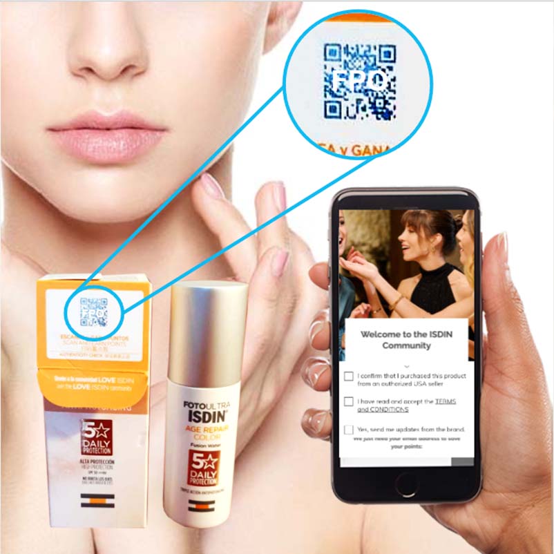 Códigos QR para campañas de marketing: cómo ISDIN skincare utiliza el empaque conectado
